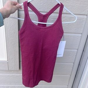 NWT Lululemon Ebb to Street tank top